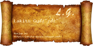 Lakits Győző névjegykártya