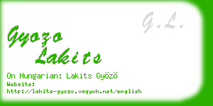 gyozo lakits business card